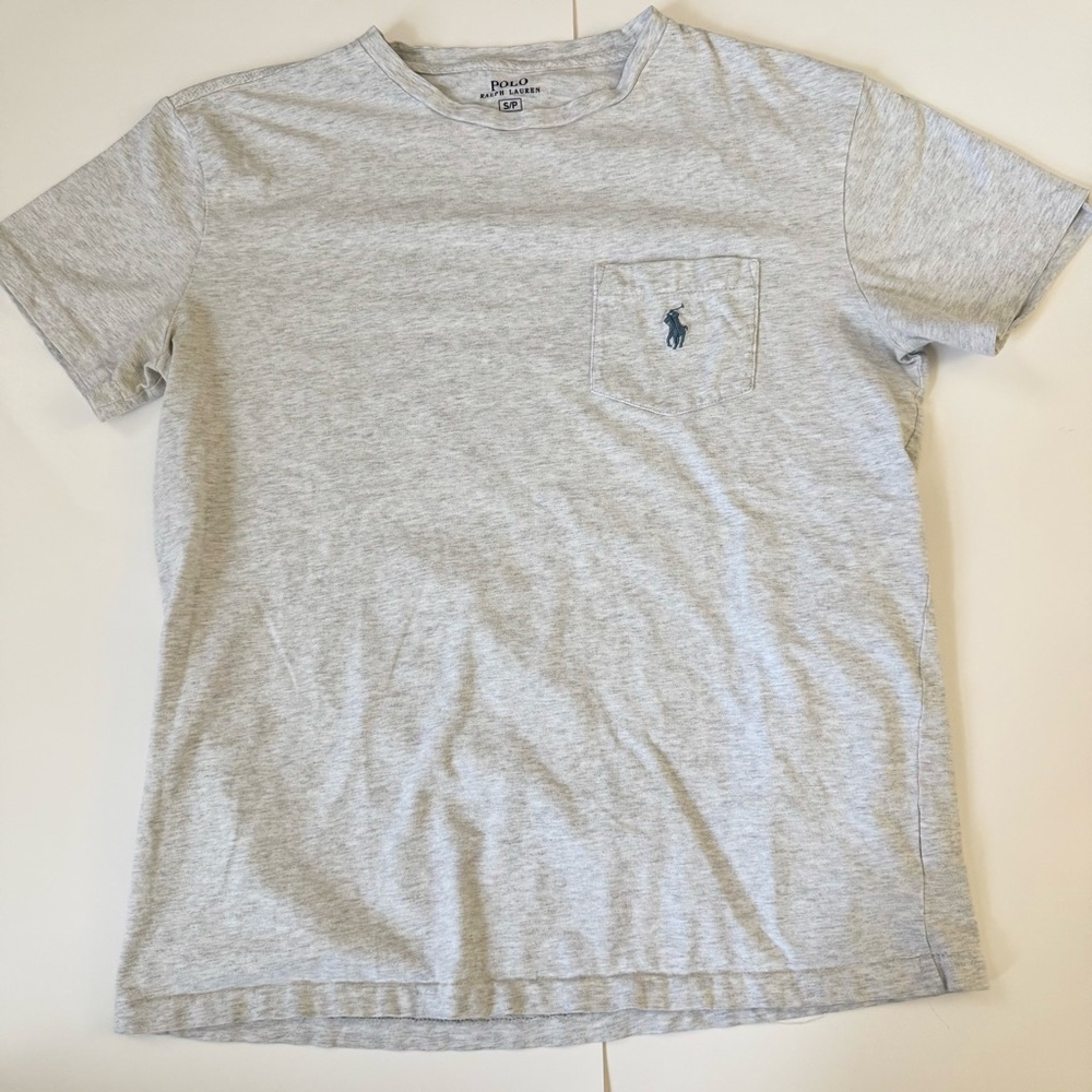 Polo by Ralph Lauren Light Gray Men's Tee